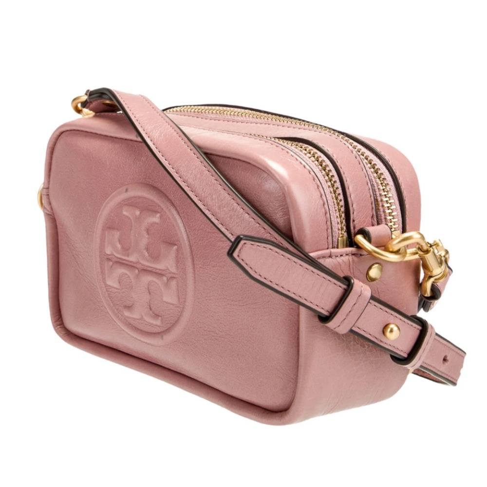 Tory Burch Perry Bomb glazed mini bag pink